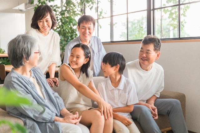 笑顔の家族