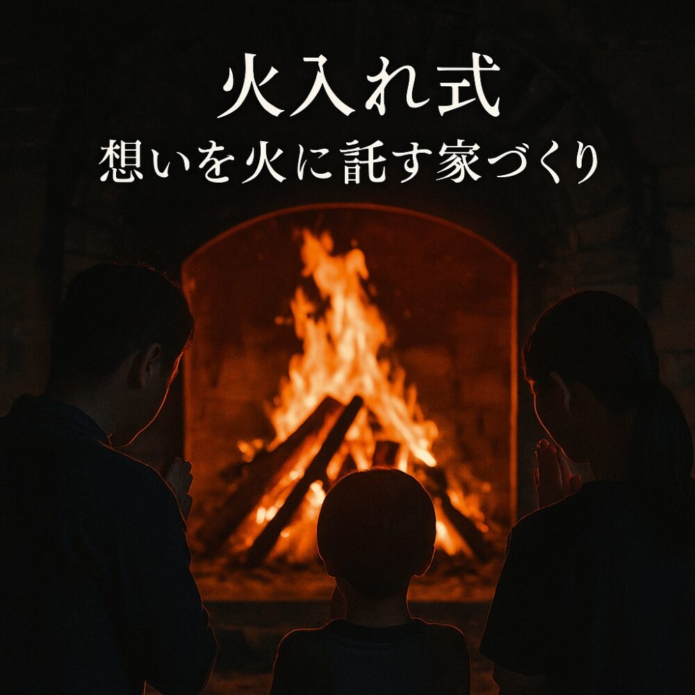 火入れ式　想いを火に託す家づくり